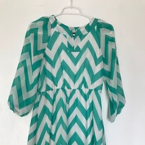 Short Chevron Dress